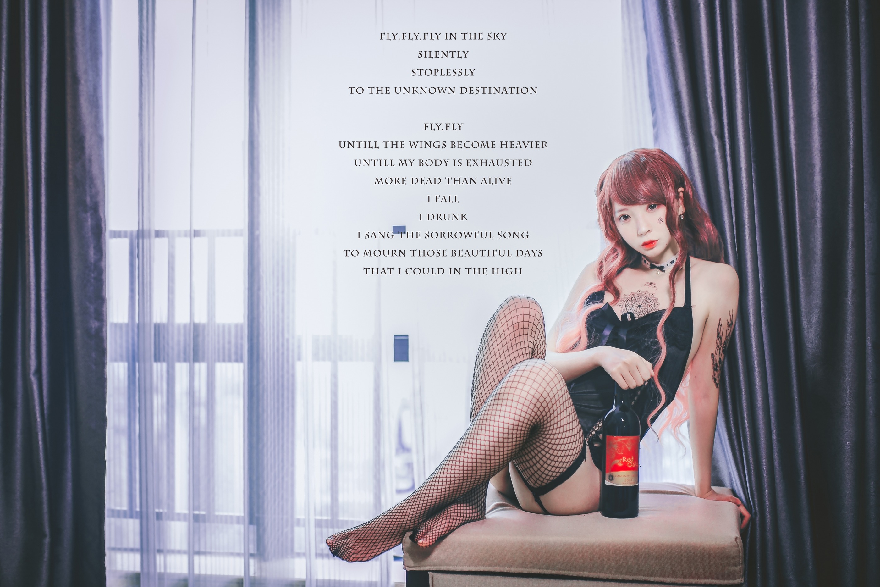 图片[1]-疯猫ss – NO.019 黑色吊带袜 [39P]-XikXak